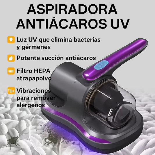 Aspiradora de ácaros y limpieza profunda con rayos UV y percusión