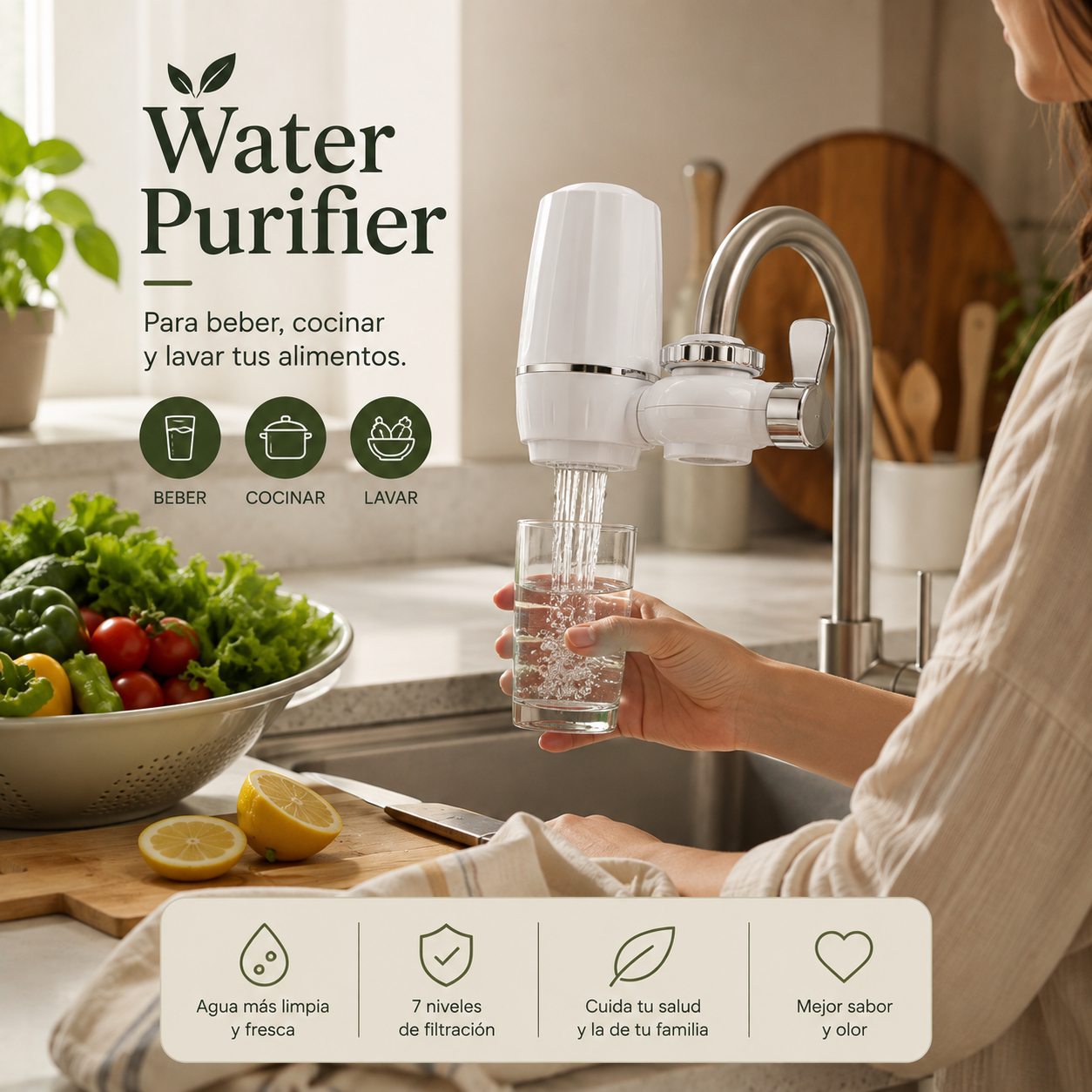Filtro Purificador de Agua de 7 niveles
