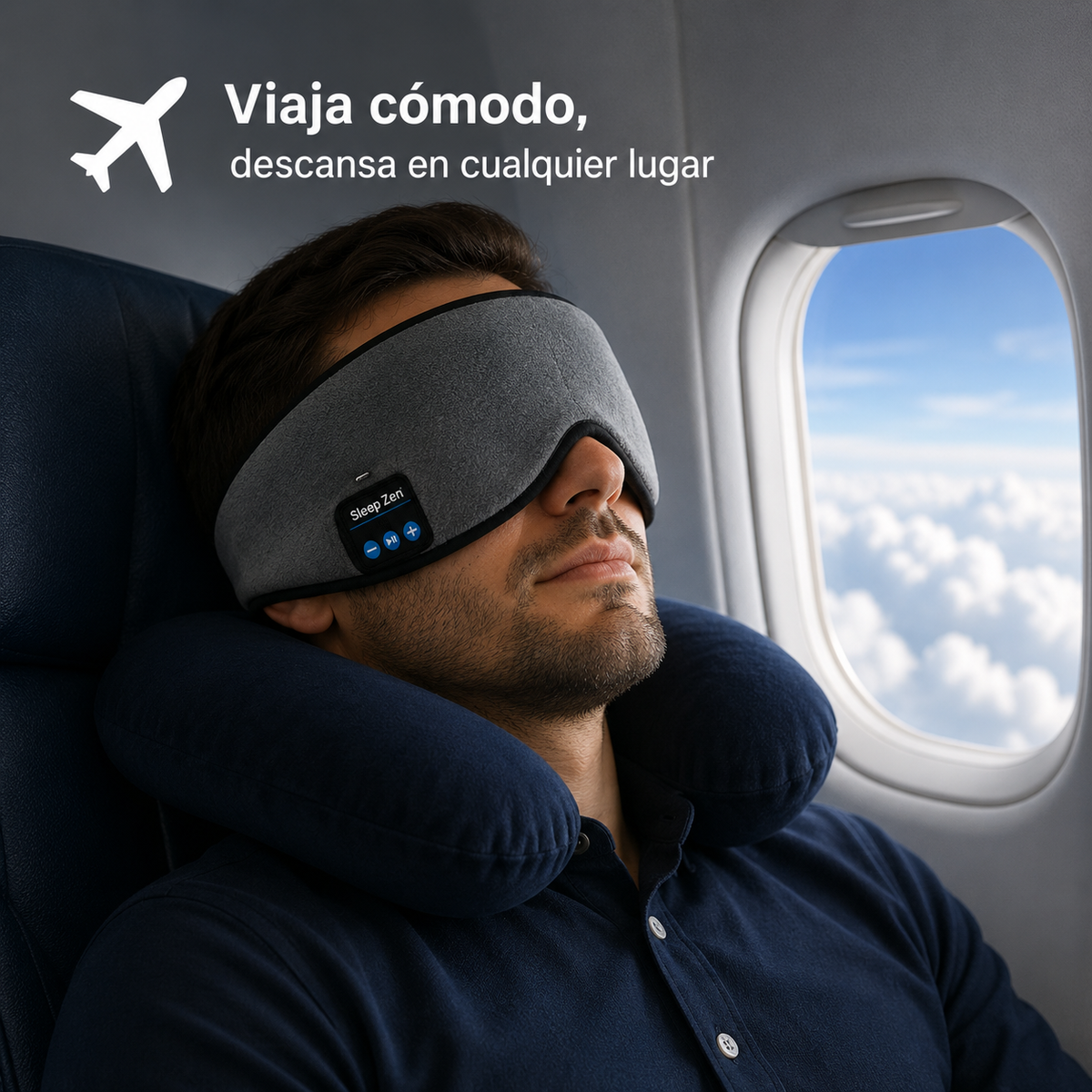 Antifaz bluetooth descanso y relajación