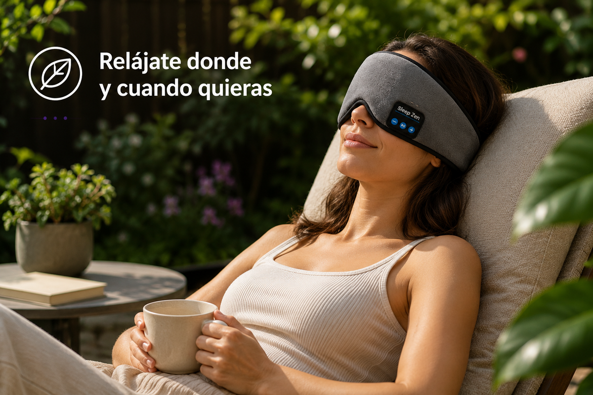 Antifaz bluetooth descanso y relajación