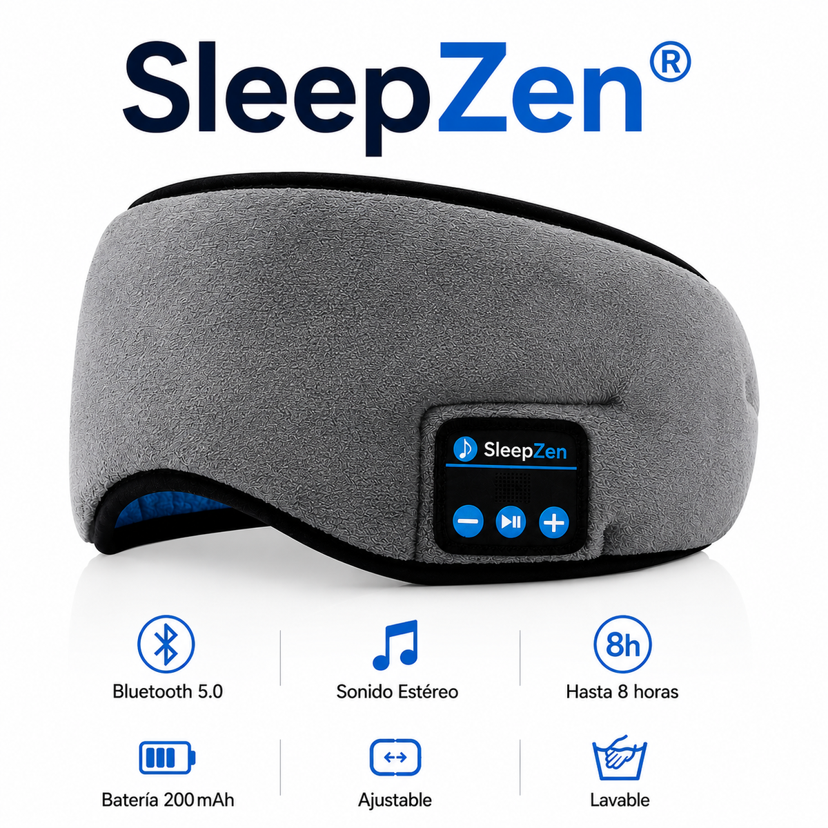 Antifaz bluetooth descanso y relajación